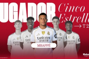 3场西甲3球，官方：姆巴佩当选皇马8月份队内最佳球员