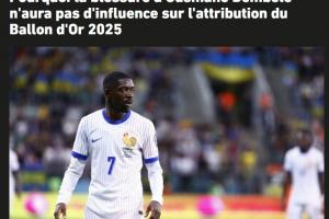 离颁奖仅剩15天！队报：登贝莱受伤不影响金球奖评选，投票已截止