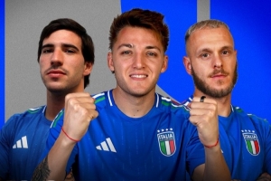 将战以色列，意大利世预赛海报：雷特吉、托纳利、迪马尔科出镜