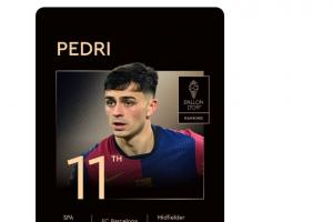 佩德里金球第11❗马竞旧将：这些评奖的人，上赛季看球了吗？