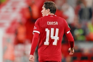 助攻双响！基耶萨当选联赛杯第三轮利物浦队内最佳球员