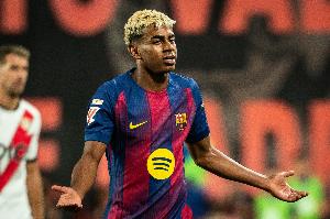 亚马尔本赛季缺席3场联赛巴萨全部取胜，进12球丢1球