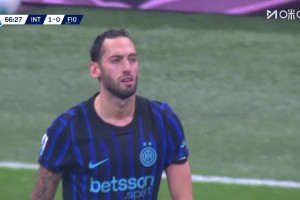 国米打破僵局！恰尔汗奥卢外围远射破门！德赫亚无能为力！